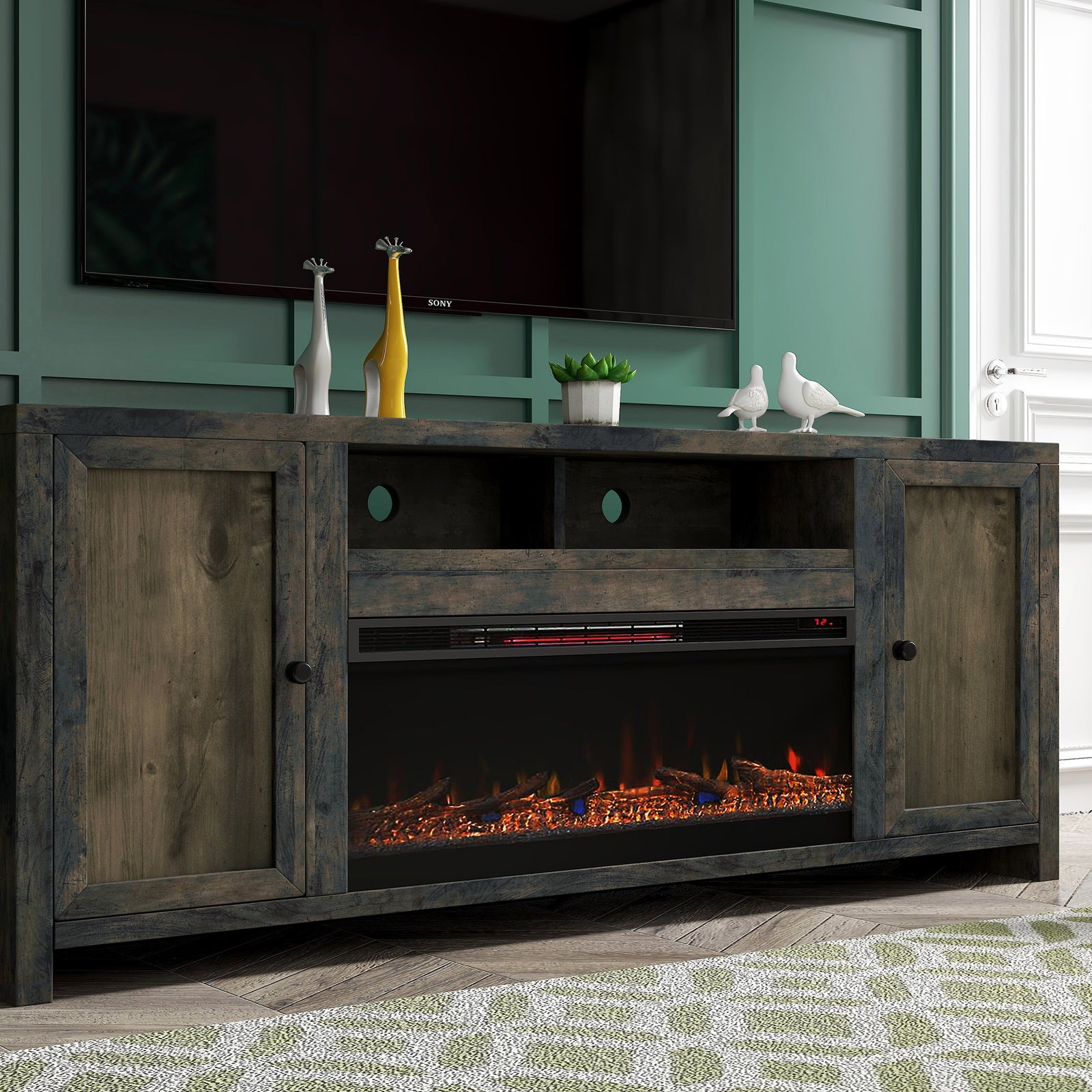 JC5401.BNW_Joshua_Creek_84_in_Fireplace_Console_LS_Room1_1